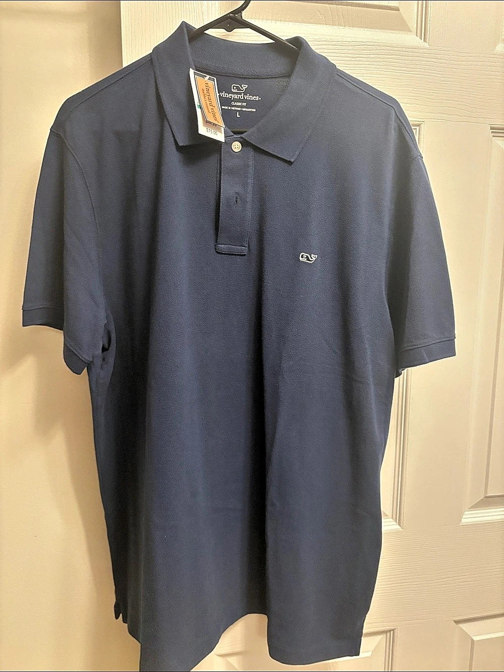 Vineyard Vines Classic Fit Polo in Blue Size Large NWT